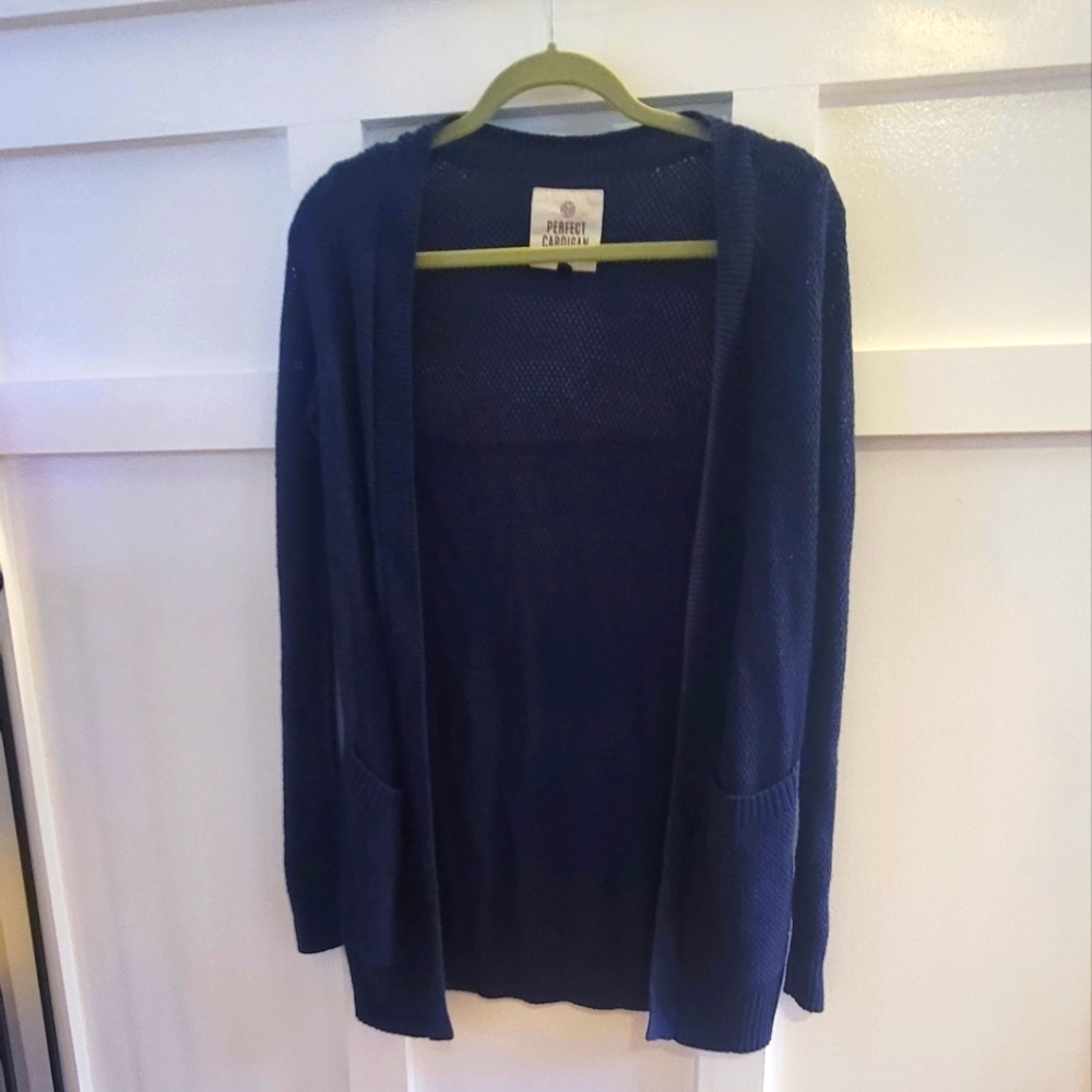 Extra Small, Navy Blue Cardigan